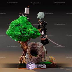 2B Stand on Tree Base Nier Automata 3D Print Files