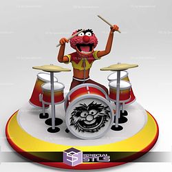 Animal with Drums Muppets 3D Print Files