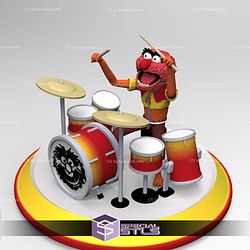 Animal with Drums Muppets 3D Print Files