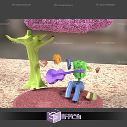 Guitarist under the tree 3D Print Files