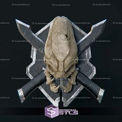 Halo Legendary Logo Wall Mount STL Files