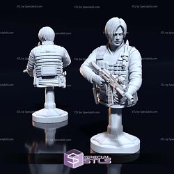 Leon Scott Kennedy Bust 3D Print Files