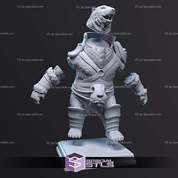 Polar Bear Warrior 3D Print Files