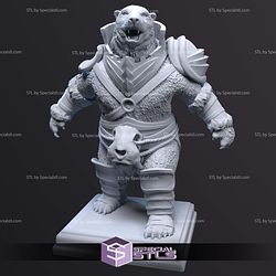 Polar Bear Warrior 3D Print Files