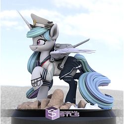 Pony Princess Battleship Celestia 3D Print Files