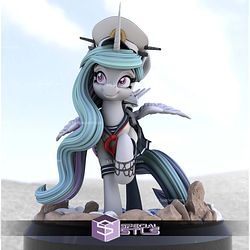 Pony Princess Battleship Celestia 3D Print Files