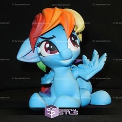 Rainbow Dash and Book 3D Print Files