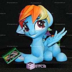 Rainbow Dash and Book 3D Print Files