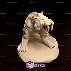 Saber Toothed Tiger 3D Print Files