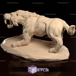 Saber Toothed Tiger 3D Print Files