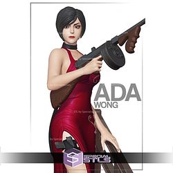 Ada Wong on Stair Resident Evil 3D Print Files