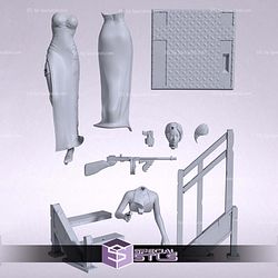 Ada Wong on Stair Resident Evil 3D Print Files