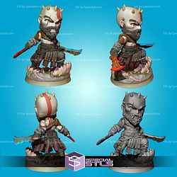 Basic STL Kratos Chibi 3D Print Files