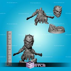 Basic STL Kratos Chibi 3D Print Files