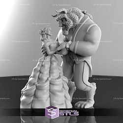 Beaty and the Beast No Split 3D Print Files