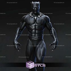 Black Panther on Panther Base 3D Print Files