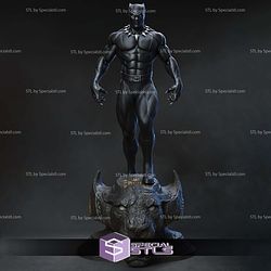 Black Panther on Panther Base 3D Print Files