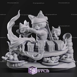 Chibi Meowscular Chef Monster Hunter 3D Print Files