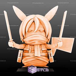 Mikasa Cosplay Pikachu 3D Print Files