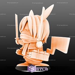 Mikasa Cosplay Pikachu 3D Print Files