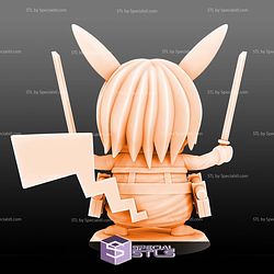 Mikasa Cosplay Pikachu 3D Print Files