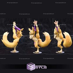 Renamon Stretching Yoga 3D Print Files