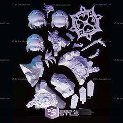 Albedo Chibi Genshin Impact 3D Print Files