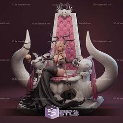 Azur Lane Owari on Throne 3D Print Files