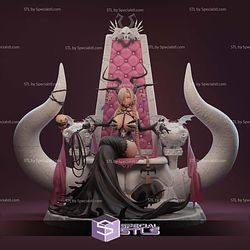 Azur Lane Owari on Throne 3D Print Files