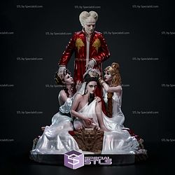 Dracula and his Bride Diorama V2 3D Print Files