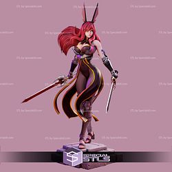 Erza Scarlet 2 Sword Fairy Tail 3D Print Files