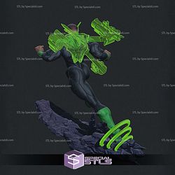 Green Lantern John Stewart Running 3D Print Files