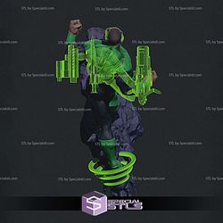 Green Lantern John Stewart Running 3D Print Files