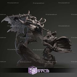 Illidan vs Arthas Warcraft 3D Print Files