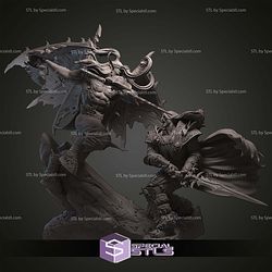 Illidan vs Arthas Warcraft 3D Print Files