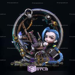 Jinx and Weapon Chibi 3D Print Files