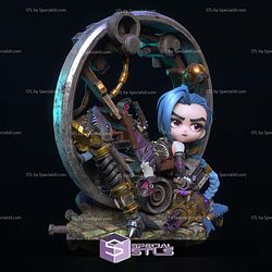 Jinx and Weapon Chibi 3D Print Files