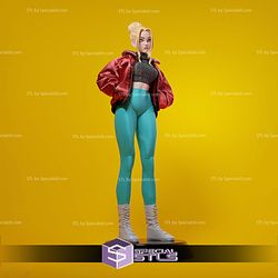 Modern Girl in Jacket 3D Print Files