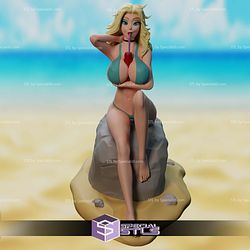 Beach Girl Pin Up Collection 3D Print Files