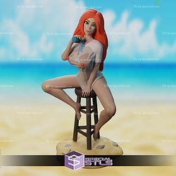 Beach Girl Pin Up Collection 3D Print Files