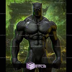 Black Panther on Panther Base V2 3D Print Files