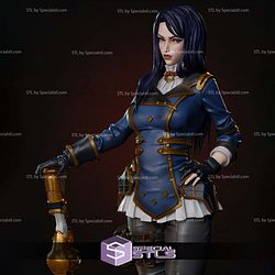 Caitlyn and Gun Standing Arcane 3D Print Files