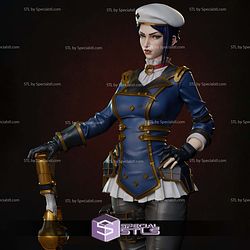 Caitlyn and Gun Standing Arcane 3D Print Files