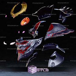 Cosplay STL Files Tekken Yoshimitsu Helmet