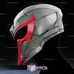 Cosplay STL Files Magneto Rivals V2 Helmet