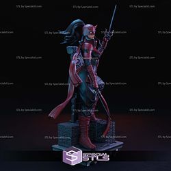 Daredevil Woman Version Pose 2 3D Print Files