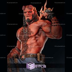 Hellboy on Fire 3D Print Files