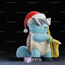 Life Size Christmas Saxophone Squirtle STL Files