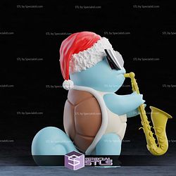 Life Size Christmas Saxophone Squirtle STL Files