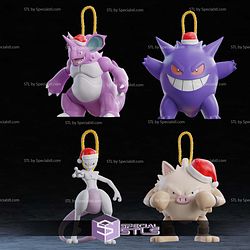 Pokemon Christmas Decoration STL Files